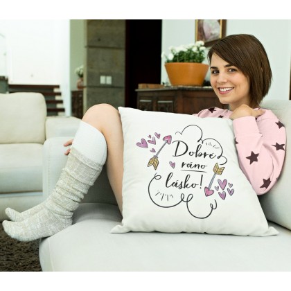 Polštář Dobré ráno lásko